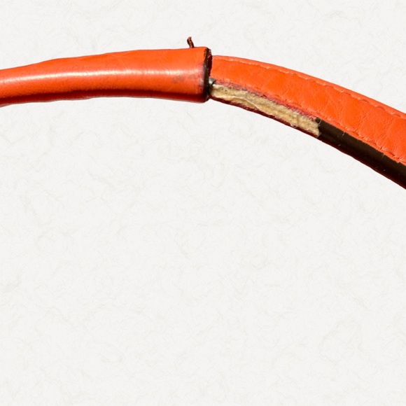 Coach Orange Woven Shoulder Bag.  VGC. - Picture 9 of 11